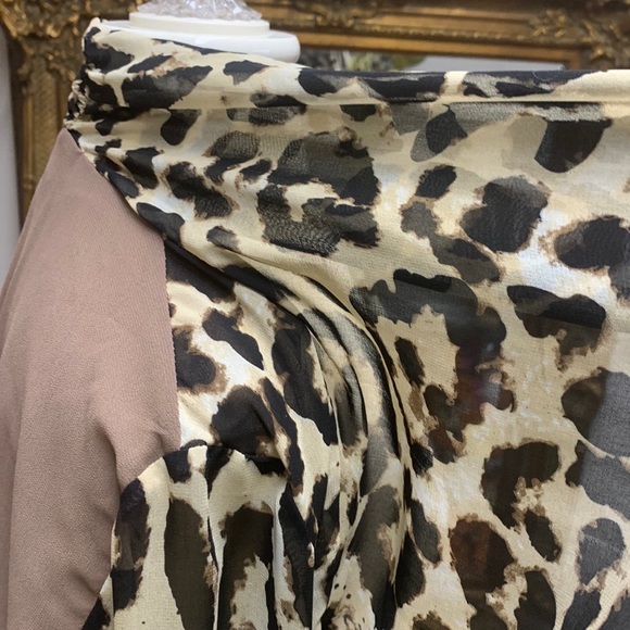 Leopard Drape Front Cardigan - Picture 11 of 12